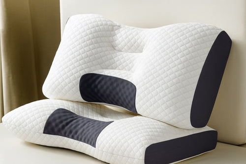 2 Piece Soft Neck Pillow, Adjustable Ergonomic Orthopedic Contour Support