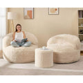 Large, Fluffy Adult Lounge Chair with Foam Filling - Luxury Furniture
