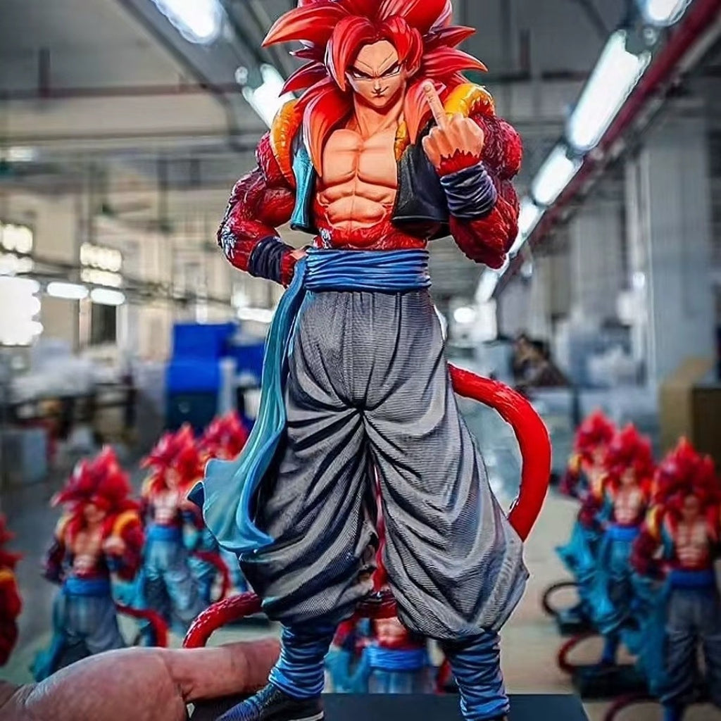 34 cm Dragon Ball Anime Super Saiyan 4 Gogeta SSJ4 Action Figure PVC Statue