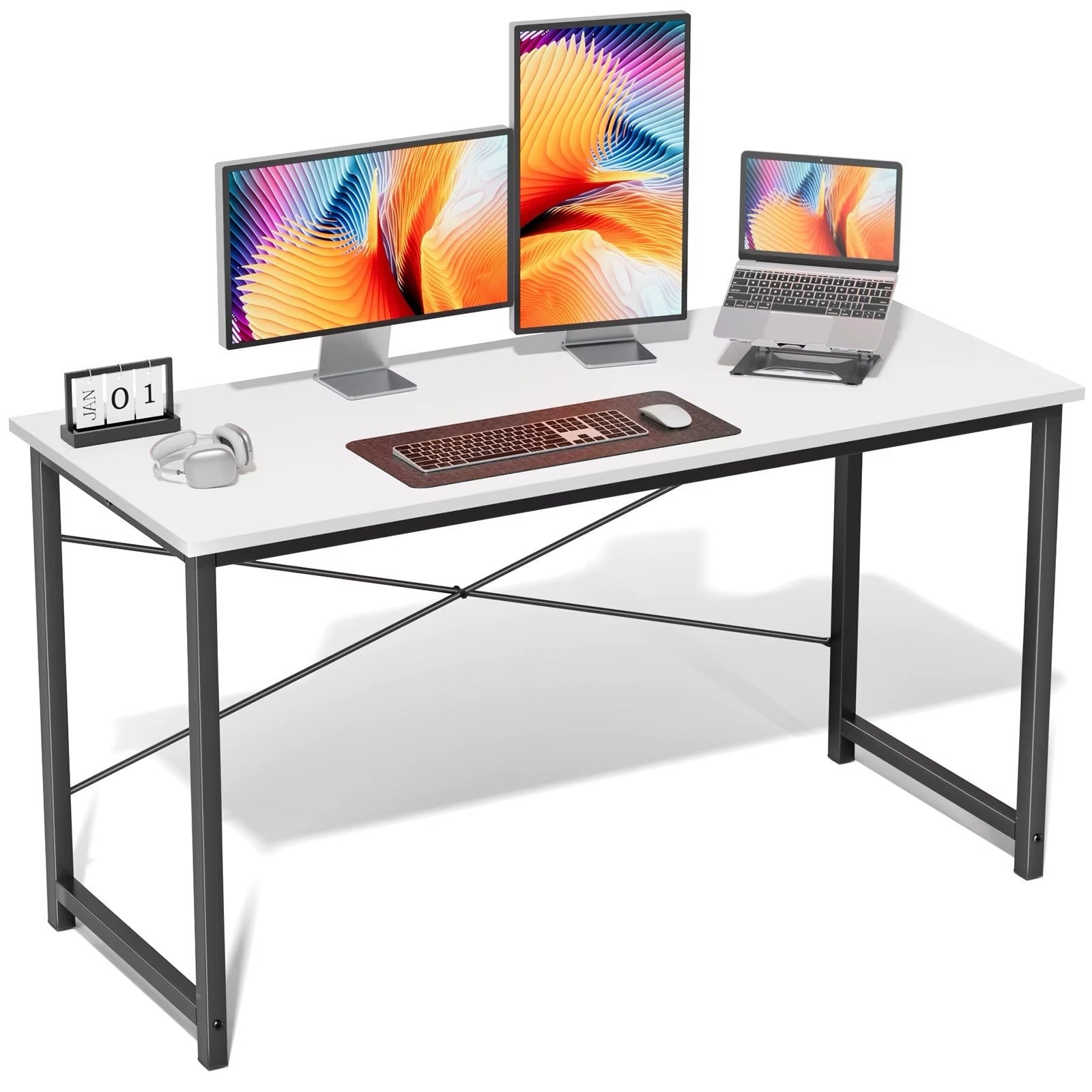 BLACK HK Computer Office Desk Writing Study Office Gaming Table Modern