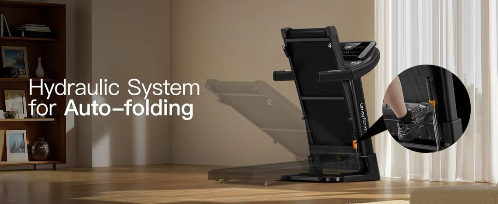 Silent, High-Grade Home Folding Incline Treadmill with Pulse Sensors