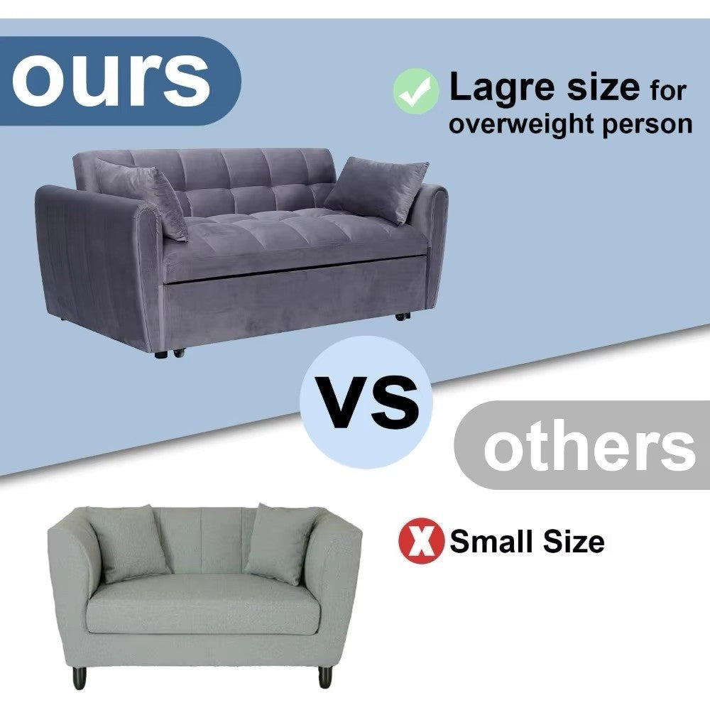 Extra Thick Full Size Futon Mattress - Super Soft Fuzzy Sleeping Pad for Adults