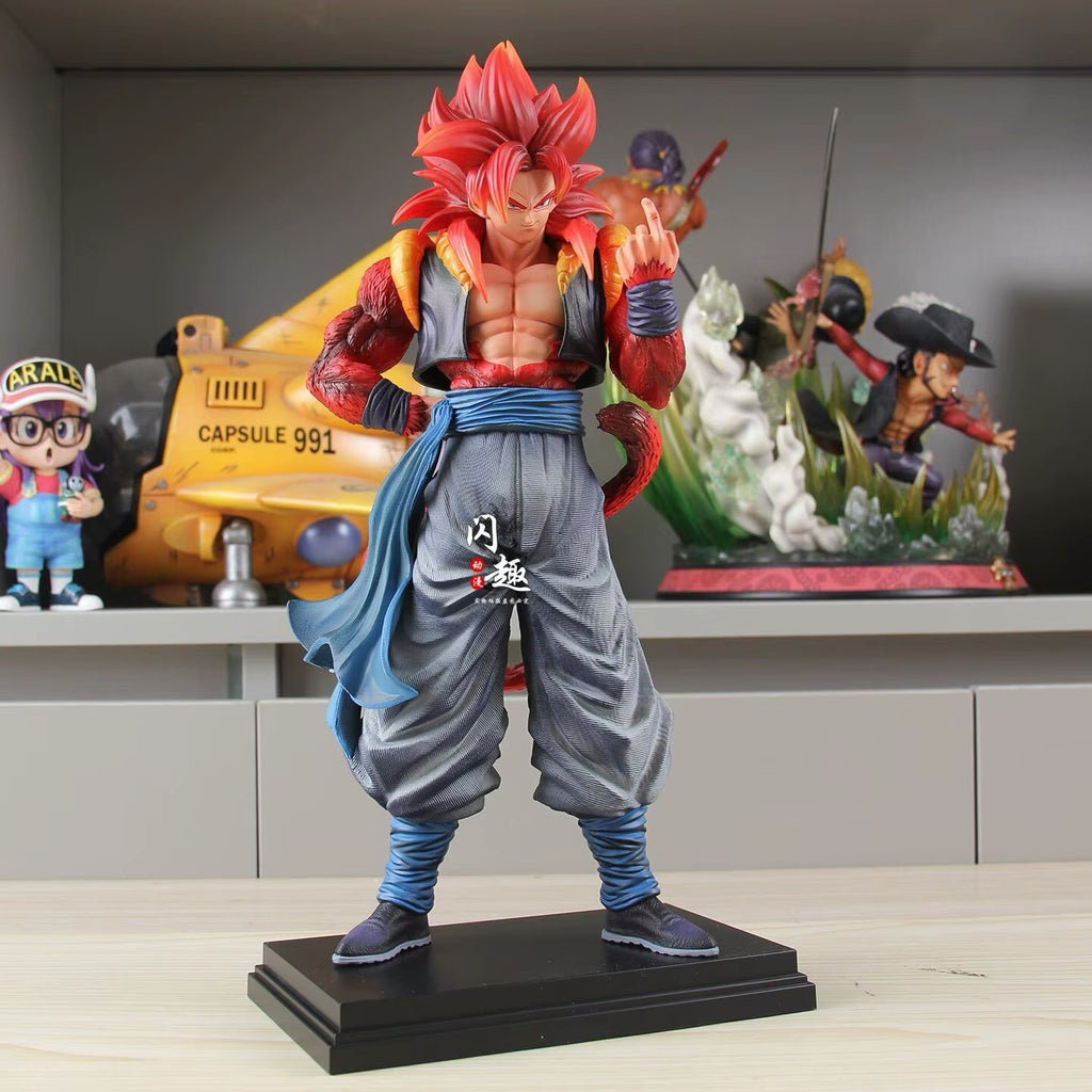 34cm DBZ SSJ4 Gogeta Anime Action Figure Super Saiyan 4 Gogeta with Box