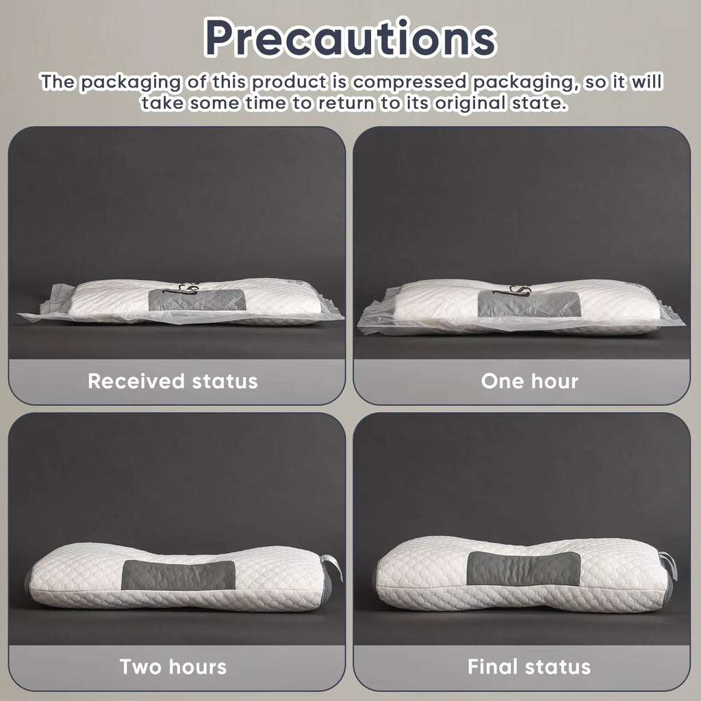 2 Piece Soft Neck Pillow, Adjustable Ergonomic Orthopedic Contour Support