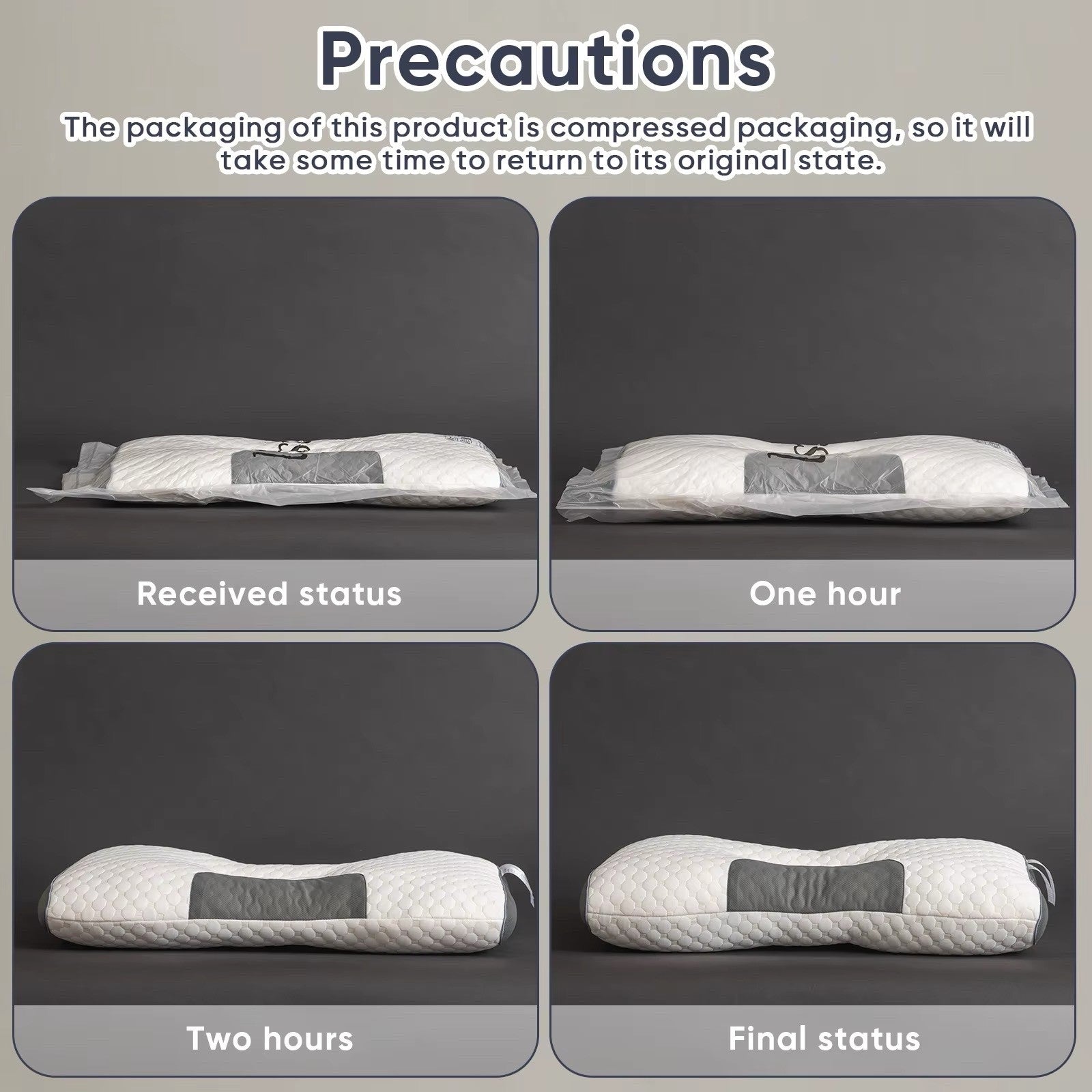 2 Piece Soft Neck Pillow, Adjustable Ergonomic Orthopedic Contour Support