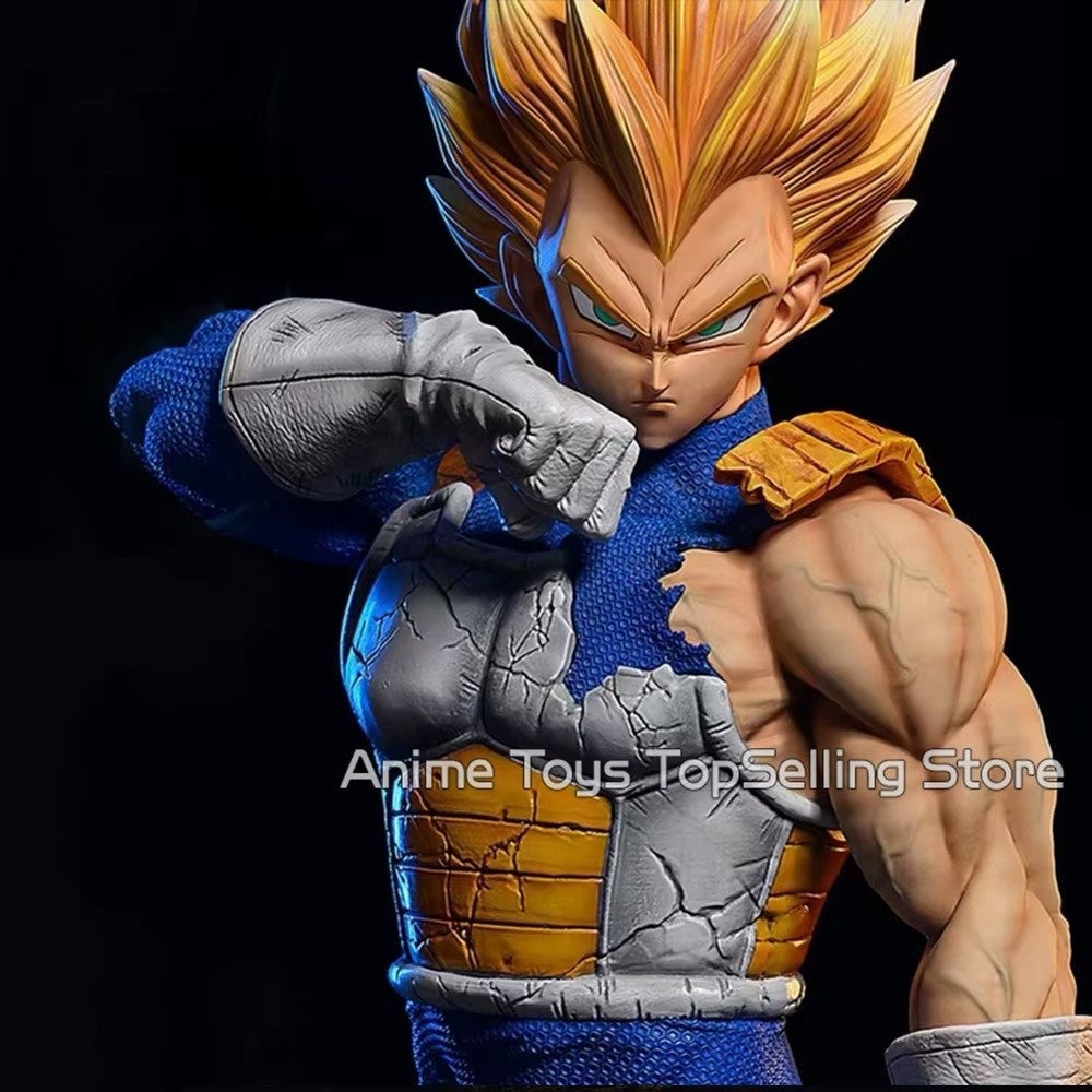 11.02in/28cm Anime Dragon Ball Z Figure Vegeta Figure PVC Super Saiyan Statue