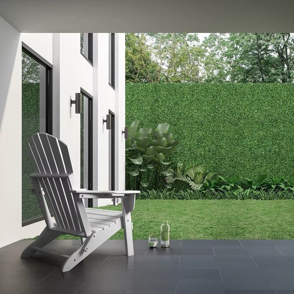 Folding Adirondack Chair, All Weather HDPE Outside Patio Chairs with Cup Holder