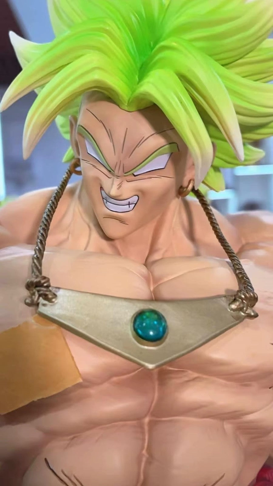 50cm/19.69 Inches Dragon Ball Z Anime Ssj3 Broly Super Saiyan PVC Action Figure 