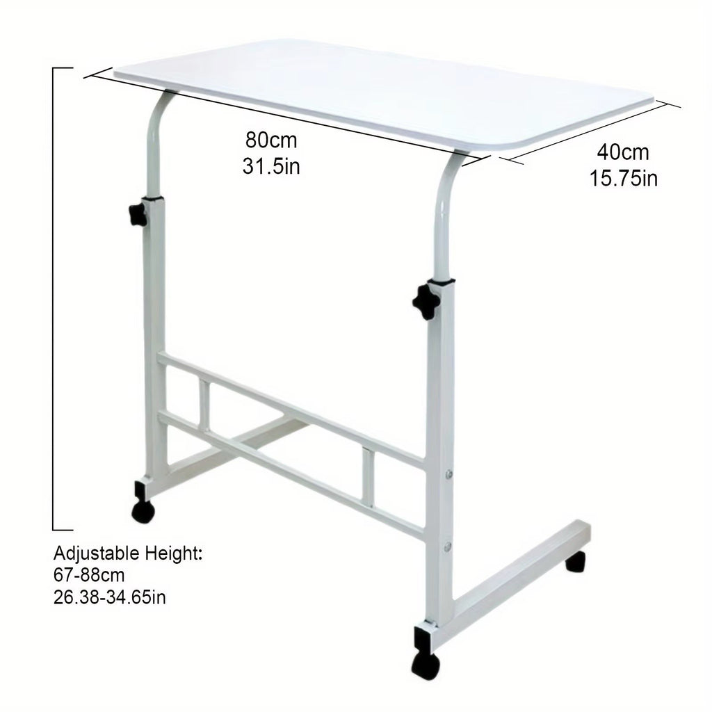 Standing Desk Adjustable Height Mobile Computer Desk with Universal Wheel