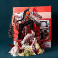 Large 29cm Chainsaw Man Denji Pochita Battle Scene Anime Figure Model Statue