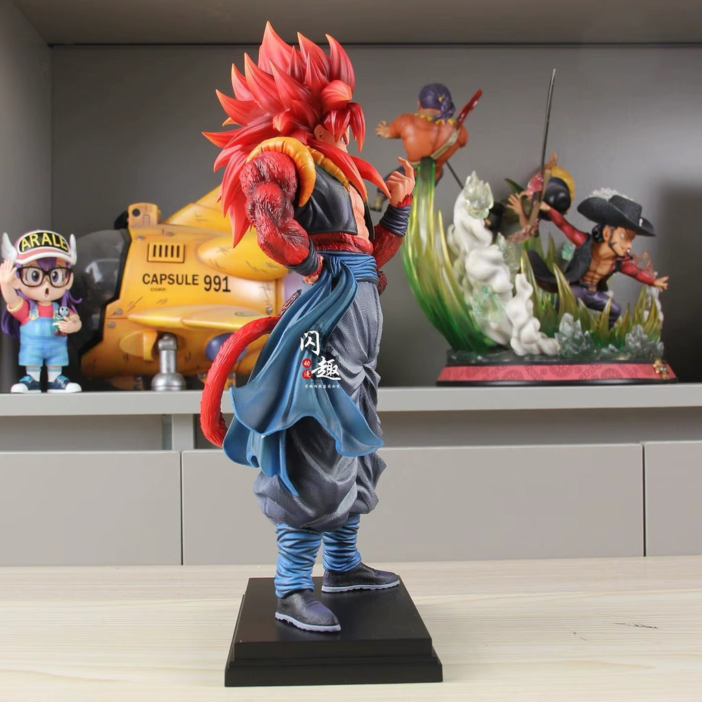 34cm DBZ SSJ4 Gogeta Anime Action Figure Super Saiyan 4 Gogeta with Box