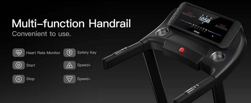 Silent, High-Grade Home Folding Incline Treadmill with Pulse Sensors