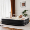 Queen Twin Size Air Mattress Blow Up Double Height Non-Slip Bottom 80"x60"x16"