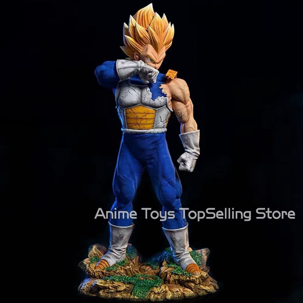 11.02in/28cm Anime Dragon Ball Z Figure Vegeta Figure PVC Super Saiyan Statue