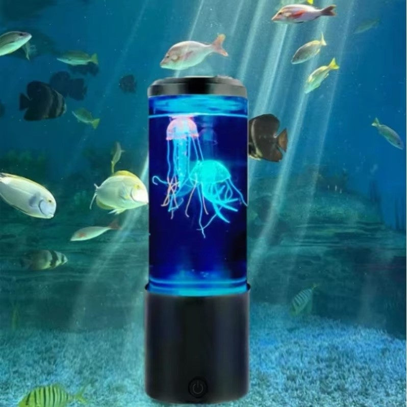 Jellyfish Lava Lamp, Aquarium Ocean Night Lights 7 Colors LED 