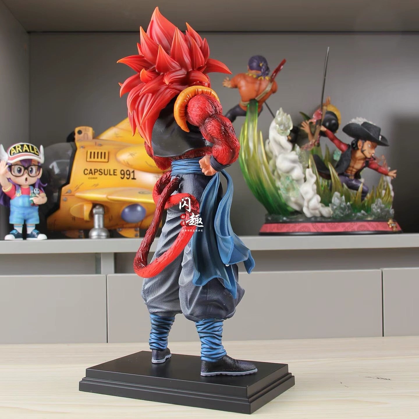 34cm DBZ SSJ4 Gogeta Anime Action Figure Super Saiyan 4 Gogeta with Box