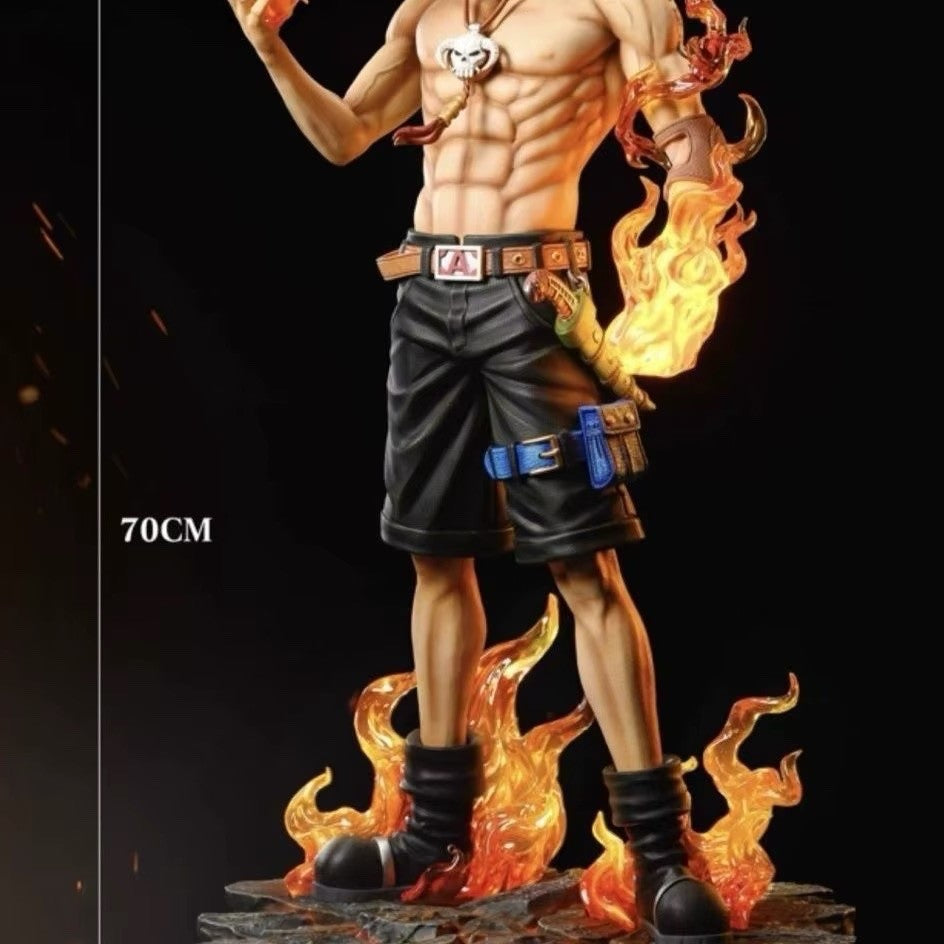 Extra Large 70cm Anime One Piece Ace 3rd Anniversary Limited Edition Statue