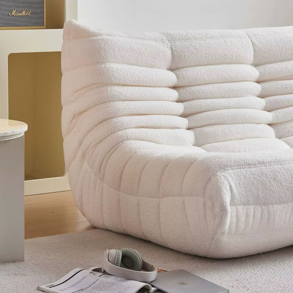 2025-Adult Oversized Loveseat Bean Bag Chair, Cozy 2-Person Memory Foam