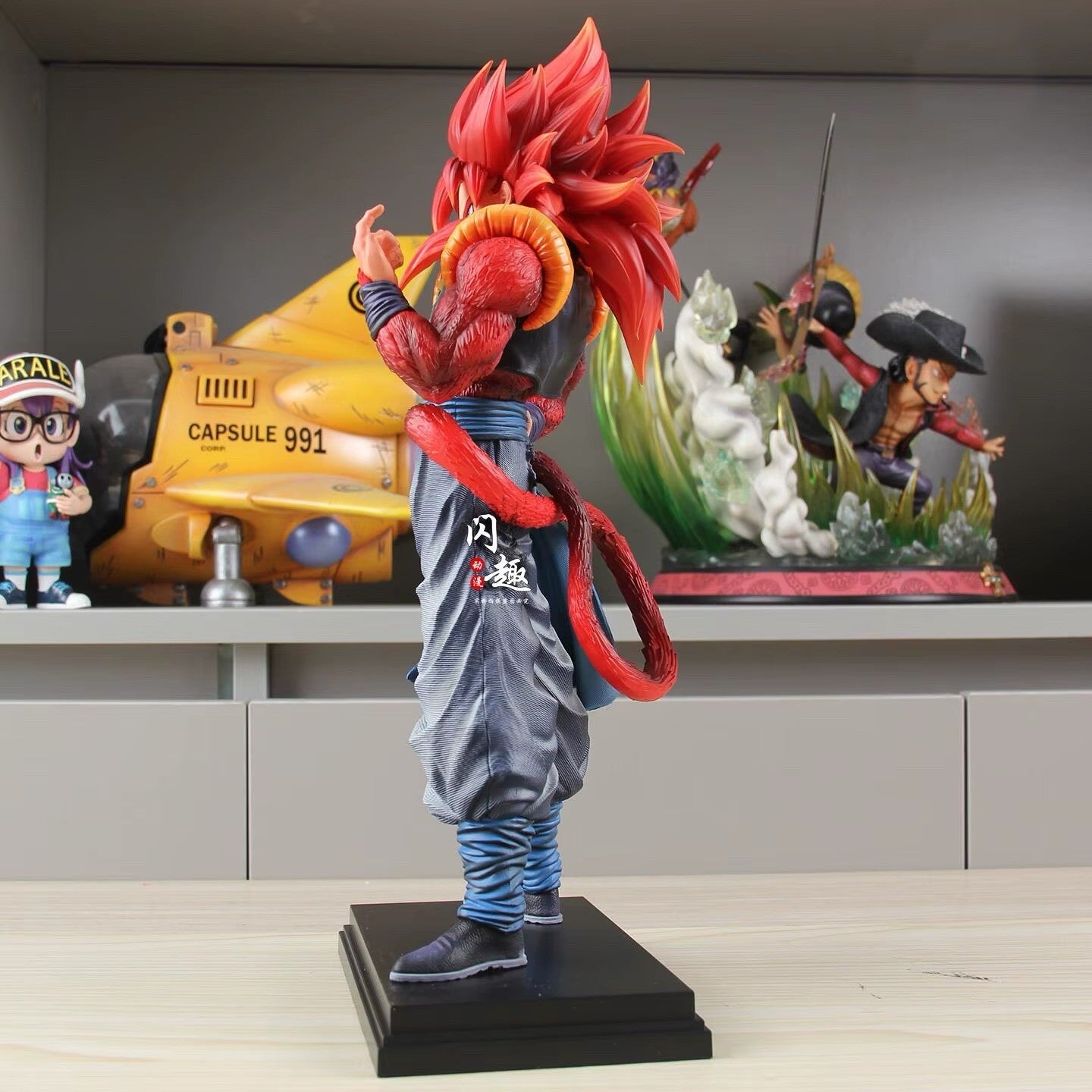34cm DBZ SSJ4 Gogeta Anime Action Figure Super Saiyan 4 Gogeta with Box