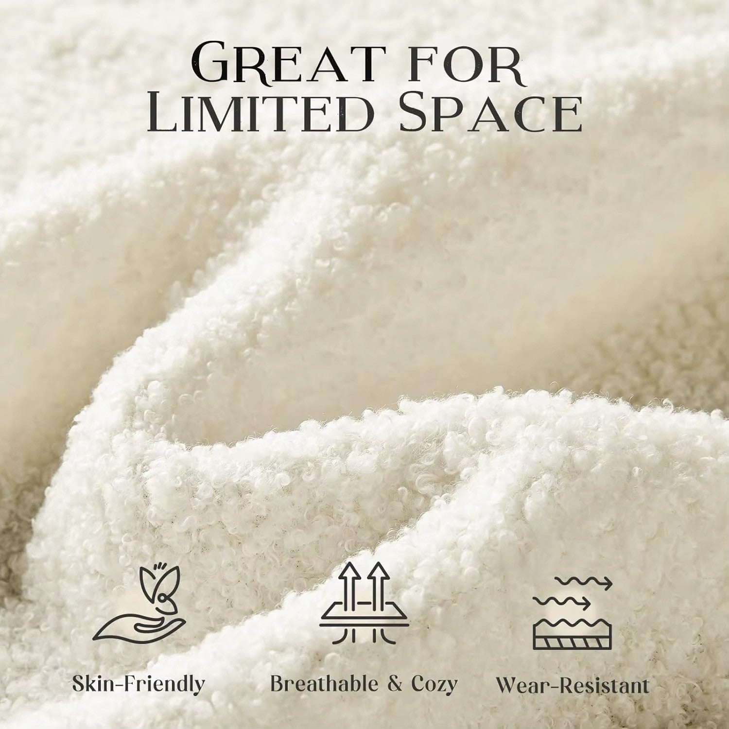 [Limited Stock!]Couches for Living Room, 85” Cloud Couch in Soft Teddy Fleece