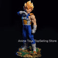 11.02in/28cm Anime Dragon Ball Z Figure Vegeta Figure PVC Super Saiyan Statue