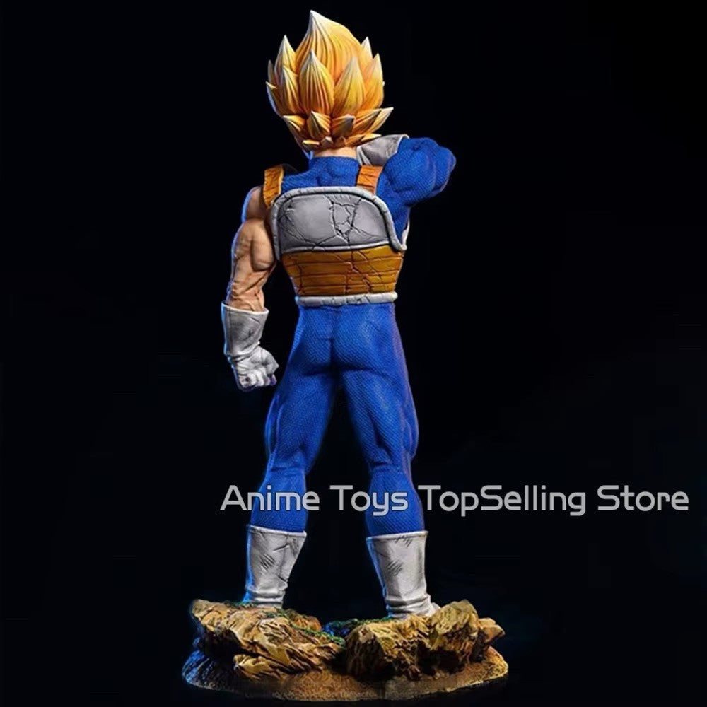 11.02in/28cm Anime Dragon Ball Z Figure Vegeta Figure PVC Super Saiyan Statue