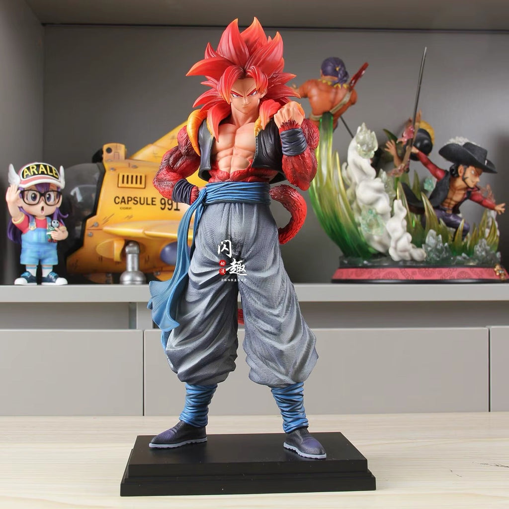 34cm DBZ SSJ4 Gogeta Anime Action Figure Super Saiyan 4 Gogeta with Box