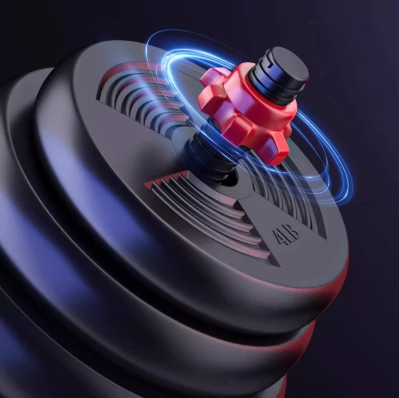 Full Set Adjustable Dumbbell to Barbell  Anti-Slip Grip Home Fitness Weights