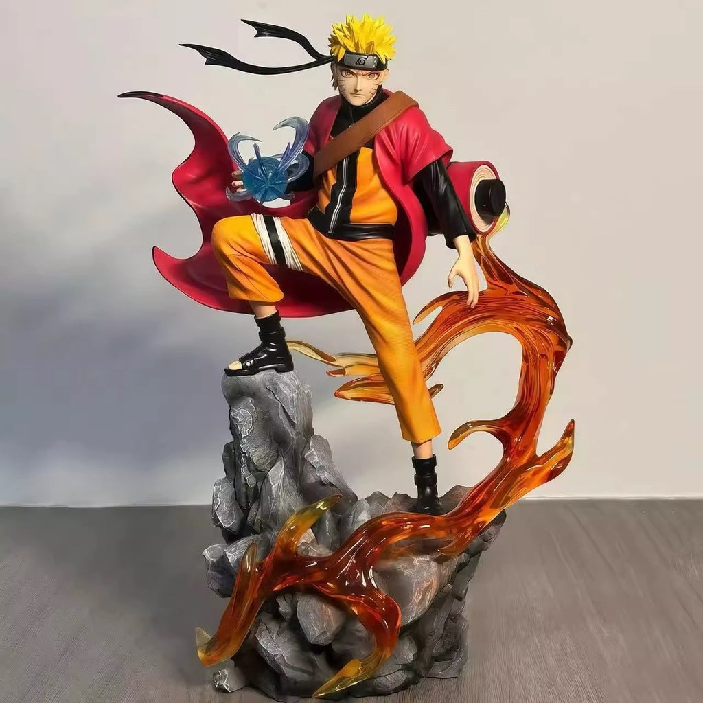23cm Naruto x Sasuke Anime Action Figure Uzumaki Naruto Uchiha Sasuke Pvc + Box