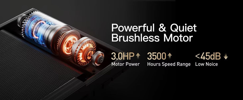 Silent, High-Grade Home Folding Incline Treadmill with Pulse Sensors