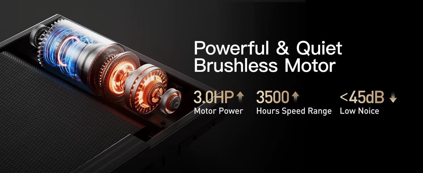 Silent, High-Grade Home Folding Incline Treadmill with Pulse Sensors