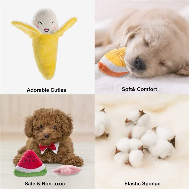10 Pack Highly-Durable Cute Dog Squeaky Toys for Small/Medium Dogs