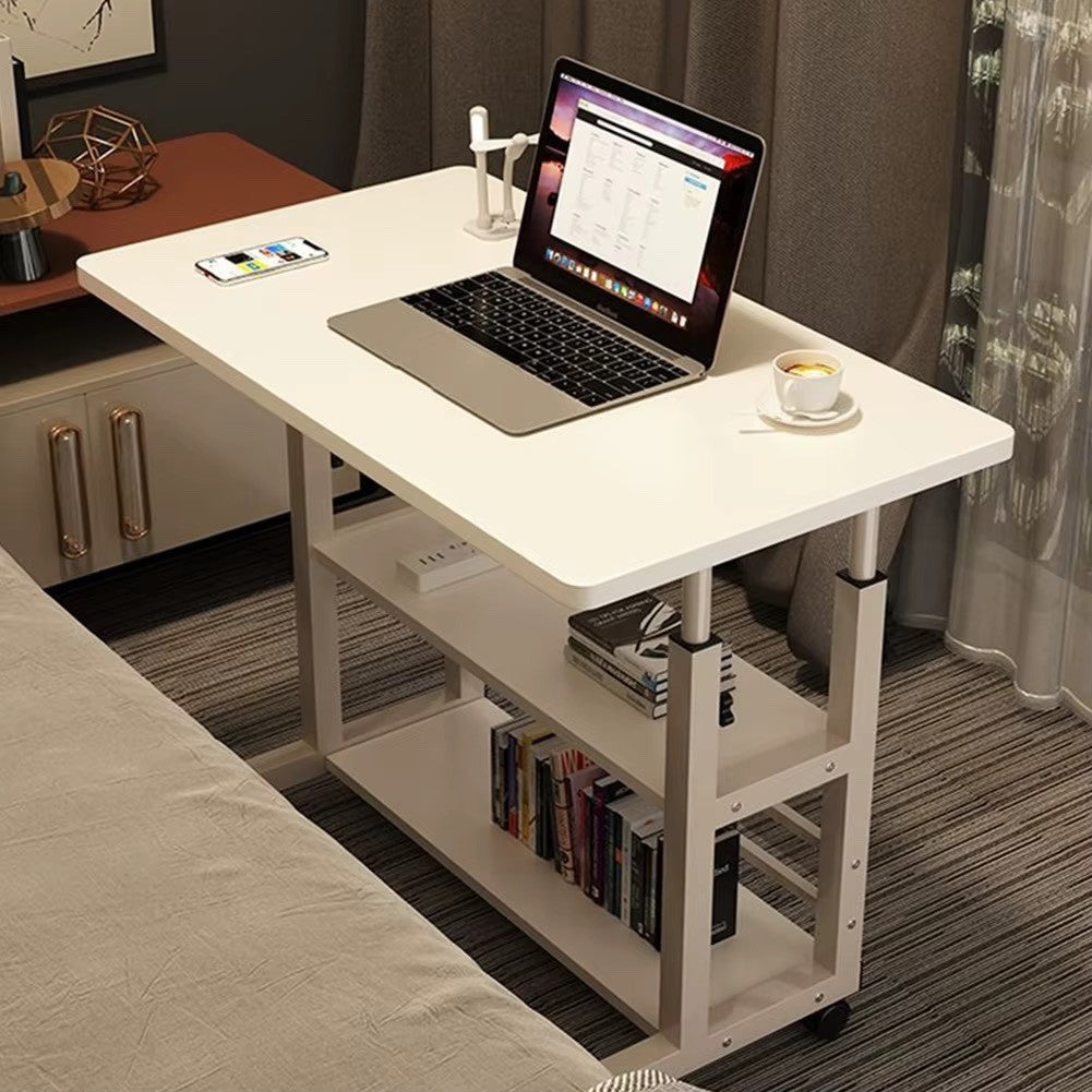 Multi-Layer Standing Desk Height Adjustable Wooden Computer Desk Workstation