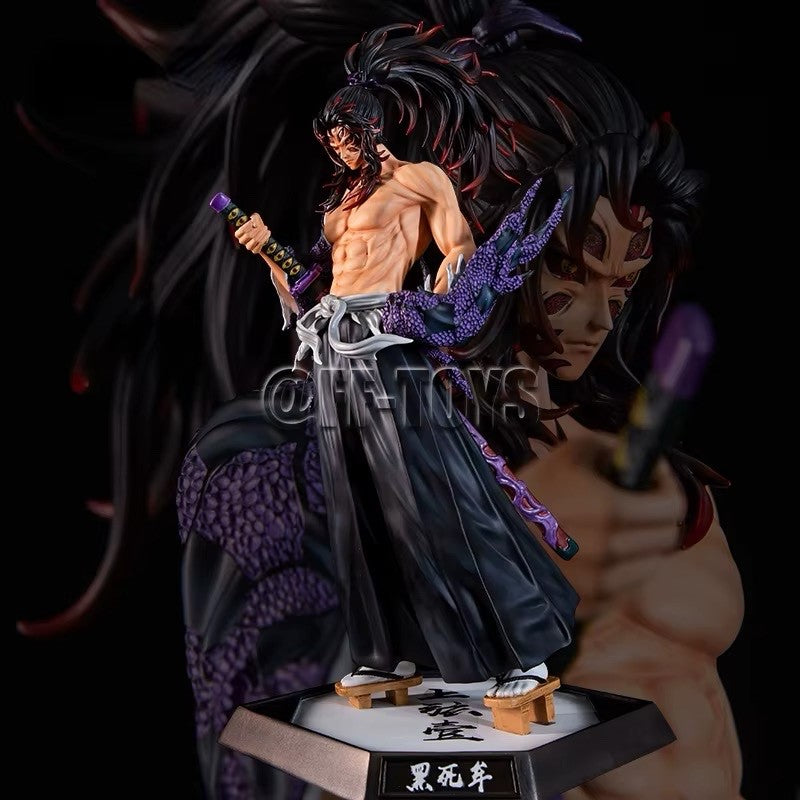 32CM Anime Demon Slayer Kimetsu No Yaiba Figure Kokushibo PVC Action Figure