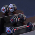 Full Set Adjustable Dumbbell to Barbell  Anti-Slip Grip Home Fitness Weights