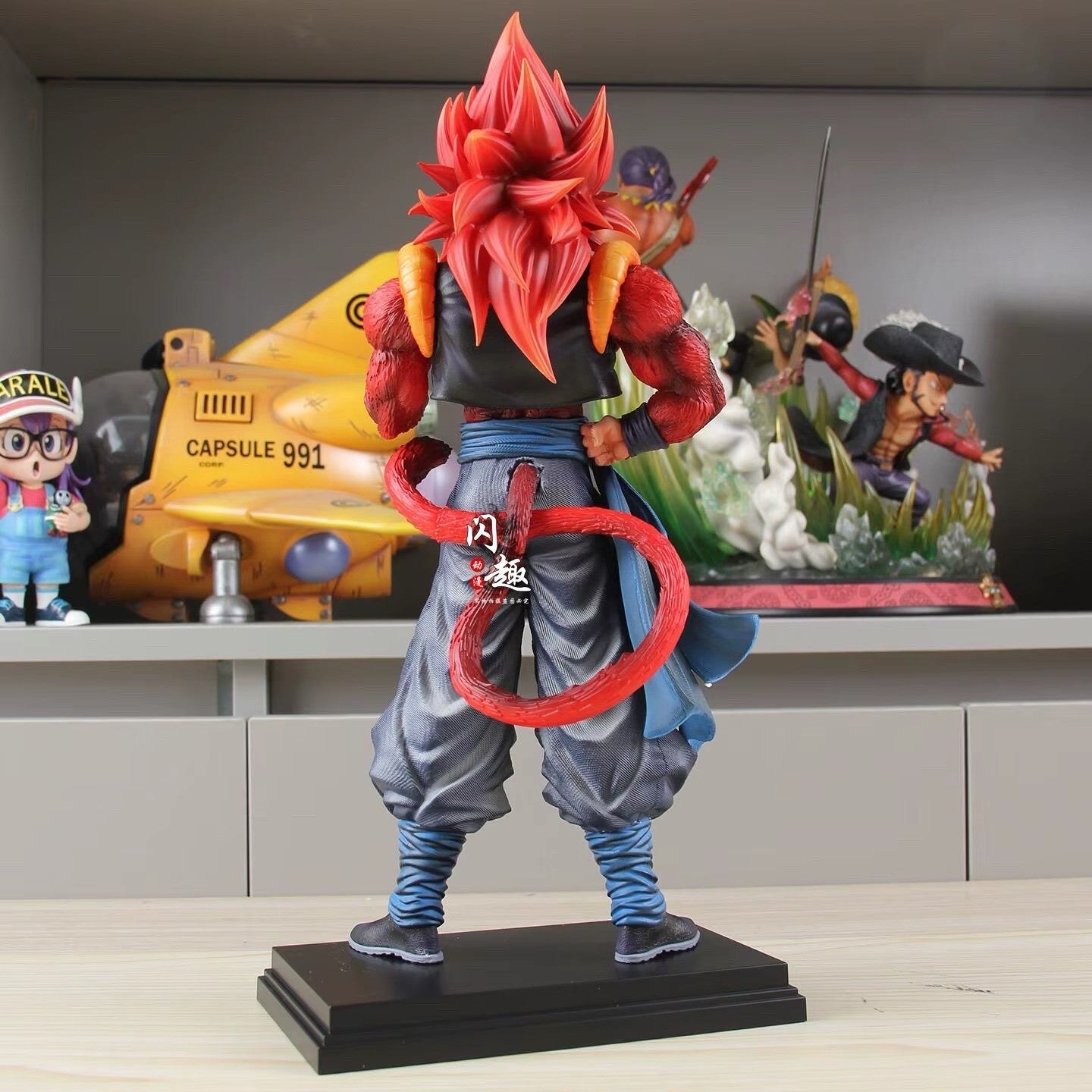 34cm DBZ SSJ4 Gogeta Anime Action Figure Super Saiyan 4 Gogeta with Box
