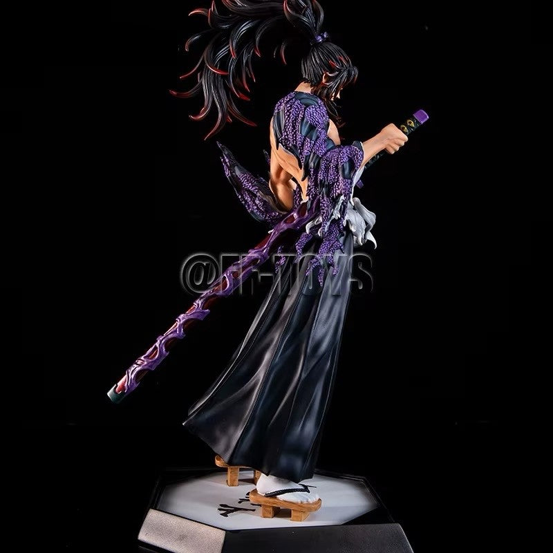 32CM Anime Demon Slayer Kimetsu No Yaiba Figure Kokushibo PVC Action Figure
