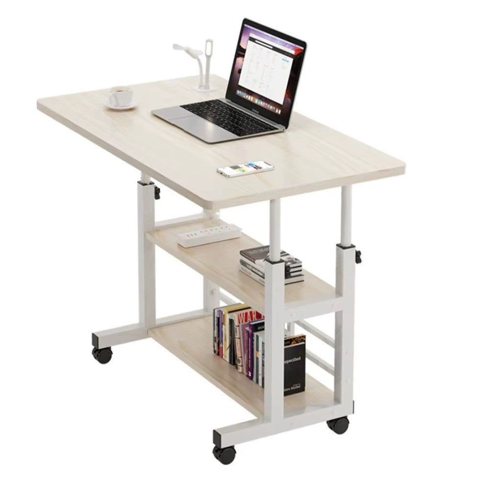Multi-Layer Standing Desk Height Adjustable Wooden Computer Desk Workstation