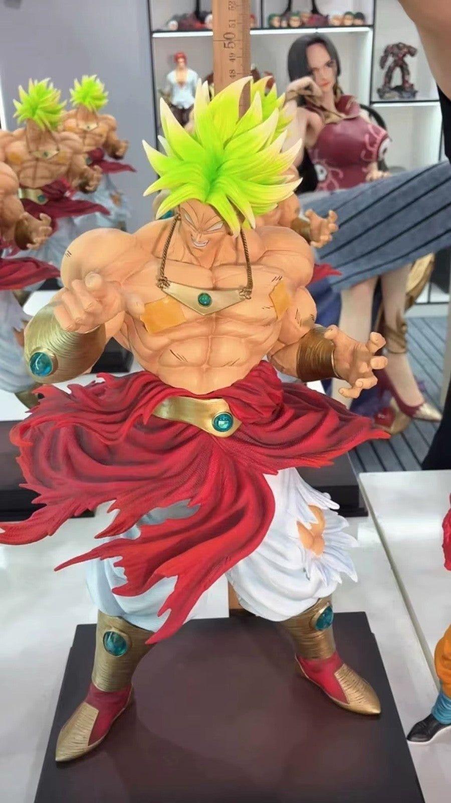 50cm/19.69 Inches Dragon Ball Z Anime Ssj3 Broly Super Saiyan PVC Action Figure 