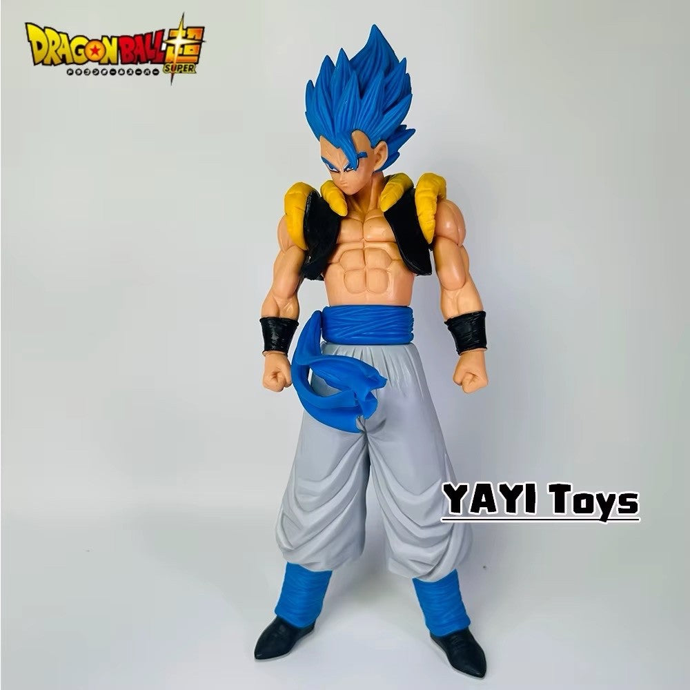 31cm Anime Dragon Ball Z Super Saiyan Blue Gogeta Pvc Statue Action Figure