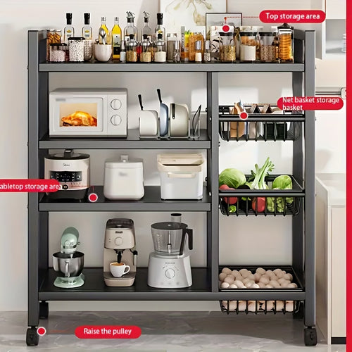 4/3 Tier Movable Storage Rack