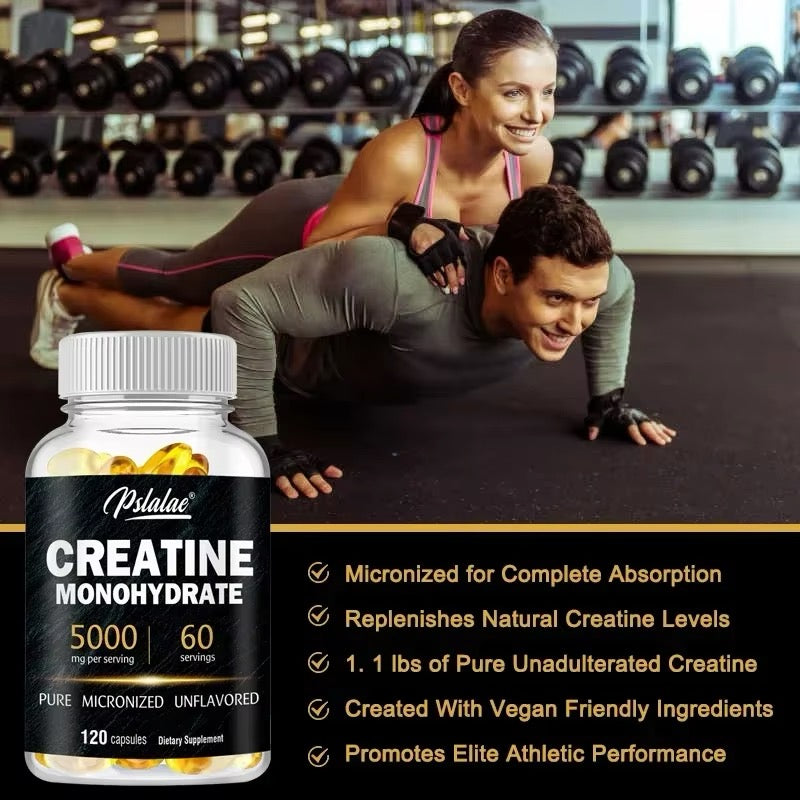 Creatine Monohydrate - Improves Performance, Muscle Growth and Recovery
