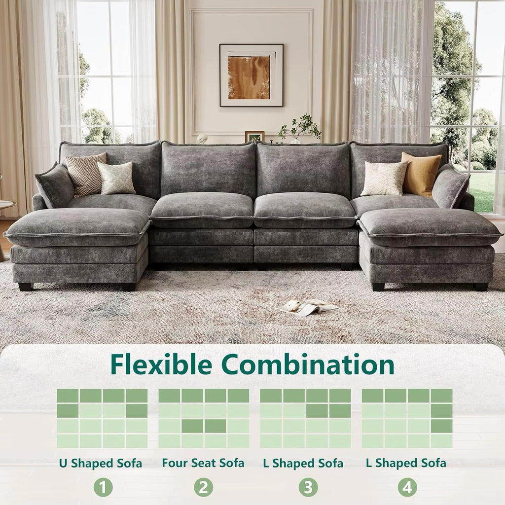 Cloud Couch Modular Sectional U Shaped
