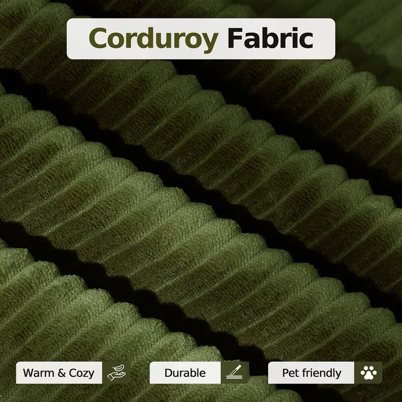 4-in-1 Foldable Sofa Bed, Memory Foam Couch with Pillow Back