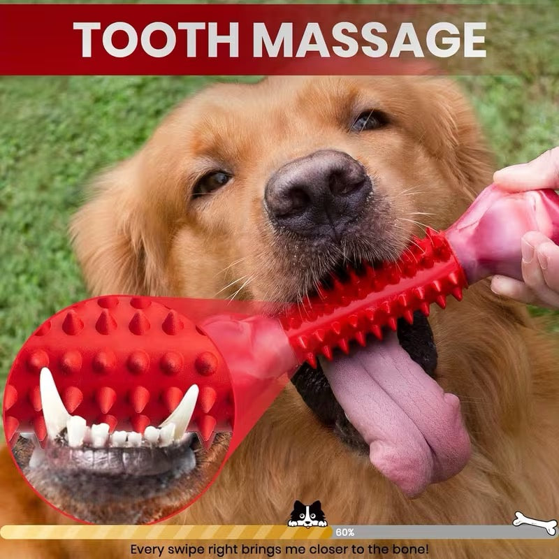 Ultra-Tough Dog Toy For Aggressive Chewers, Beef or Peanut Butter Flavored