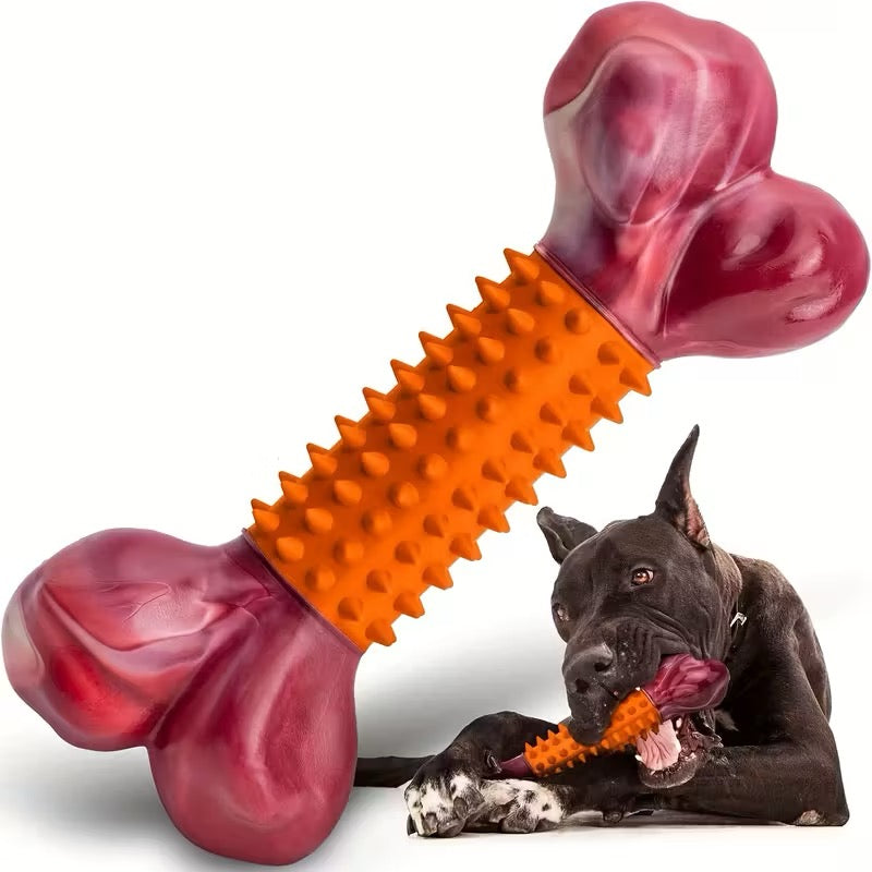 Ultra-Tough Dog Toy For Aggressive Chewers, Beef or Peanut Butter Flavored
