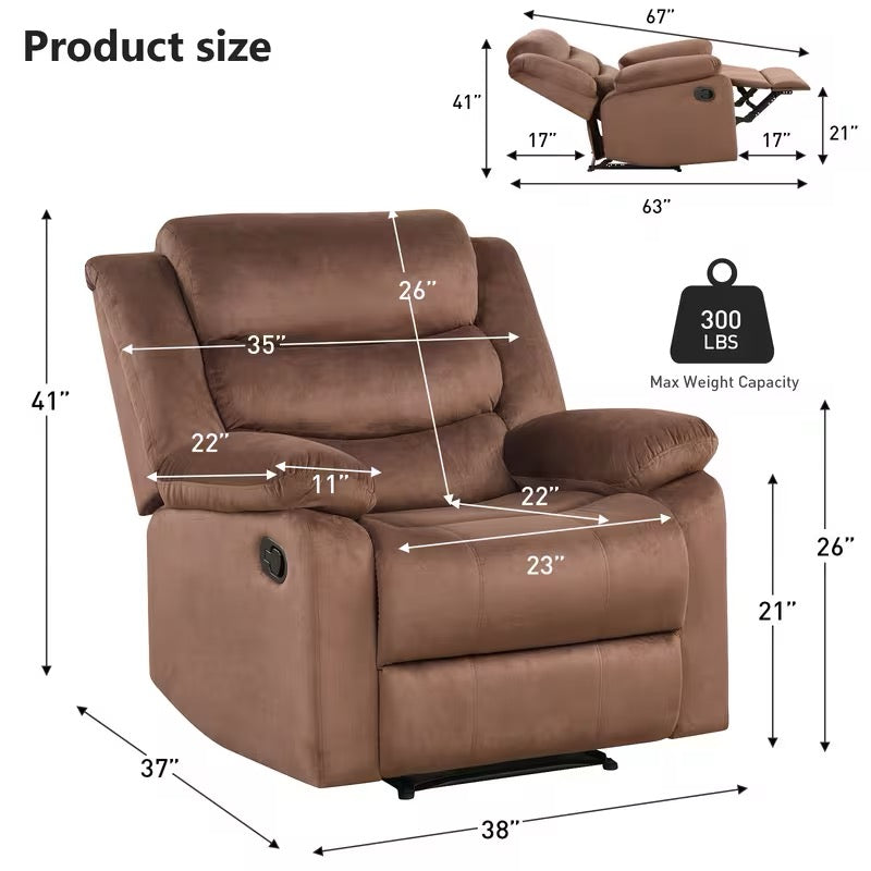 Large Manual Recliner
