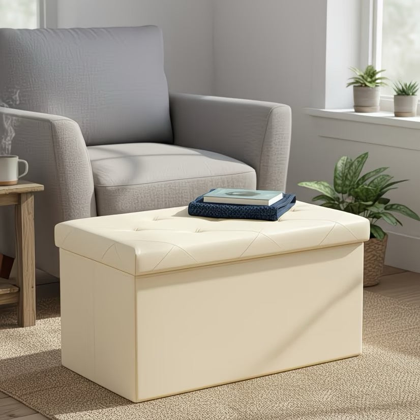 Multi-Functional Ottoman with Storage Bench