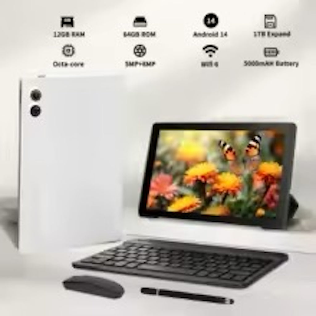 10 Inch Tablet Android 14 A523 Octa Core 12GB RAM 64GB ROM(TF 1TB) 5000m