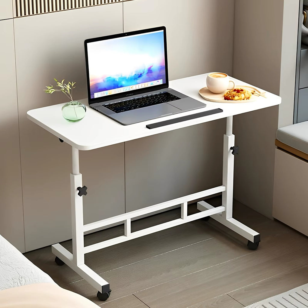 Standing Desk Adjustable Height Mobile Computer Desk with Universal Wheel